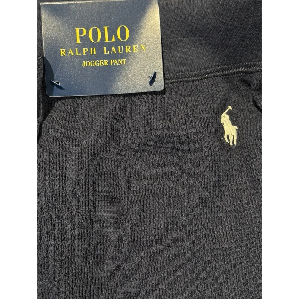 Polo Ralph Lauren Double Knit Jogger Blue Sweatpants Mens Size Large NWT